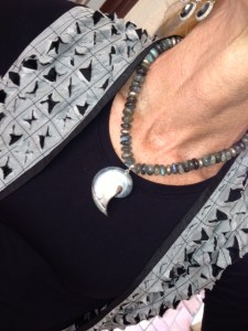 Labradorite necklace from India.