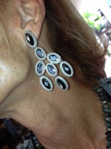 Sterling silver earrings from Paris.