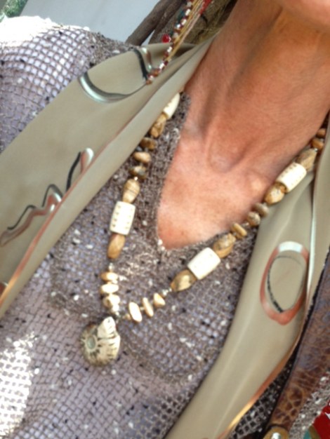 Bone and Agate Necklace