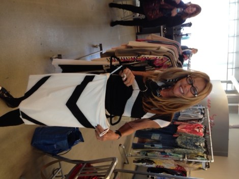 Bonnie is currently picking out the new pieces to feature in black and white for the season.