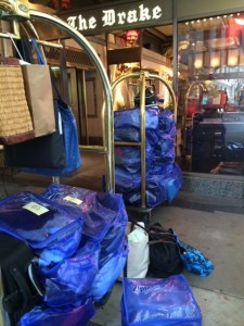 The Traveling BLT Boutique pulling up to the Drake Hotel, Chicago.