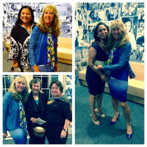 Kim and I on the left, Lucile and her daughter below.